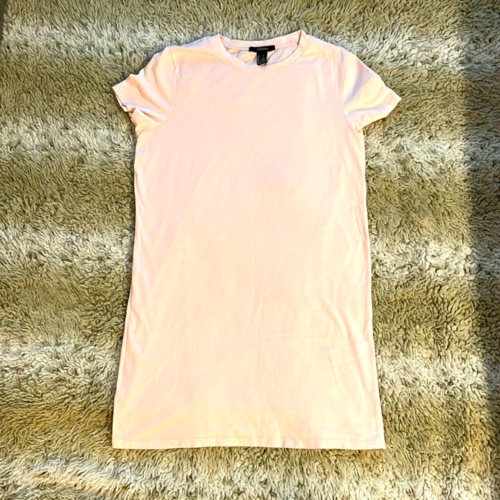 Forever 21 light pink t-shirt dress XS